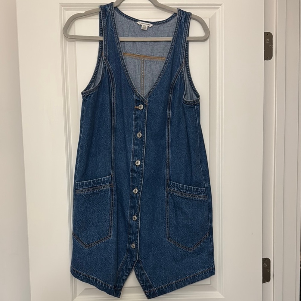 American eagle Denim Button-Down dress